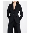 ALEXANDER MCQUEEN Padded Peak-Shoulder Wool Blazer