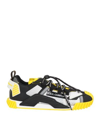 Dolce & Gabbana Multicolor Low Top Ns1 Sneakers Shoes In Black