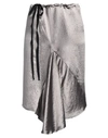 Ann Demeulemeester Woman Mini Skirt Grey Size 10 Acetate