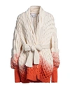 Letanne Woman Cardigan Cream Size Onesize Cashmere In White