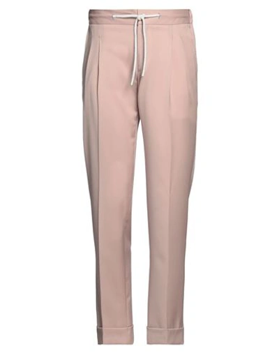 Barba Napoli Man Pants Blush Size 36 Virgin Wool In Pink