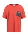 Sundek Man T-shirt Tomato Red Size L Cotton