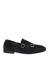 Santoni Man Loafers Black Size 10 Leather