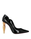 CHRISTIAN LOUBOUTIN CHRISTIAN LOUBOUTIN WOMAN PUMPS BLACK SIZE 7.5 LEATHER