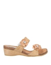 WALK BY MELLUSO WALK BY MELLUSO WOMAN SANDALS BEIGE SIZE 7 LEATHER