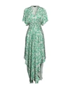 Maje Woman Midi Dress Green Size 4 Viscose, Polyester In Green