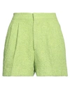 Tagliatore 02-05 Woman Shorts & Bermuda Shorts Green Size 6 Polyester, Linen