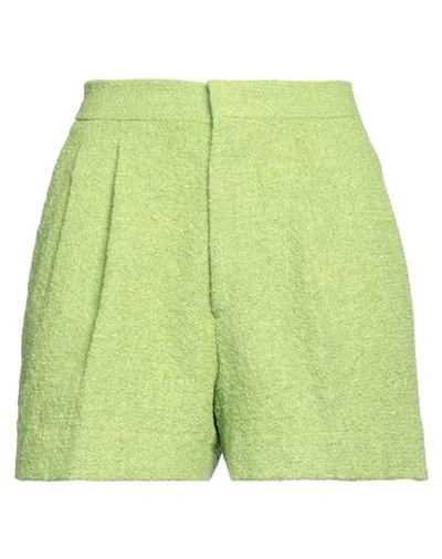 Tagliatore 02-05 Woman Shorts & Bermuda Shorts Green Size 6 Polyester, Linen