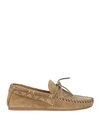 Isabel Marant Woman Loafers Khaki Size 5 Calfskin In Beige