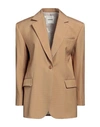 SANDRO SANDRO WOMAN BLAZER BEIGE SIZE 10 VISCOSE