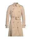 BURBERRY BURBERRY MAN OVERCOAT & TRENCH COAT CAMEL SIZE 46 COTTON