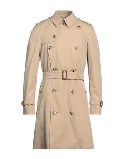 Burberry Cotton Gabardine Trench Coat In Nude