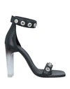 Rick Owens 100mm Eyelet-detail Sandals In Black