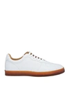 BRUNELLO CUCINELLI BRUNELLO CUCINELLI MAN SNEAKERS WHITE SIZE 9 LEATHER