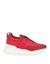 RUCO LINE PROJECT RUCO LINE PROJECT WOMAN SNEAKERS RED SIZE 8 TEXTILE FIBERS