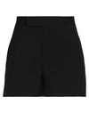 Sapio Woman Shorts & Bermuda Shorts Black Size 6 Wool In Black