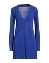 Dsquared2 Woman Mini Dress Bright Blue Size Xs Viscose
