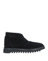 Kenzo Man Ankle Boots Black Size 12 Leather In Black
