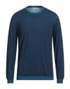 Jurta Man Sweater Blue Size 44 Cotton