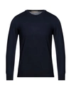 Cruciani Man Sweater Midnight Blue Size 48 Wool In Black