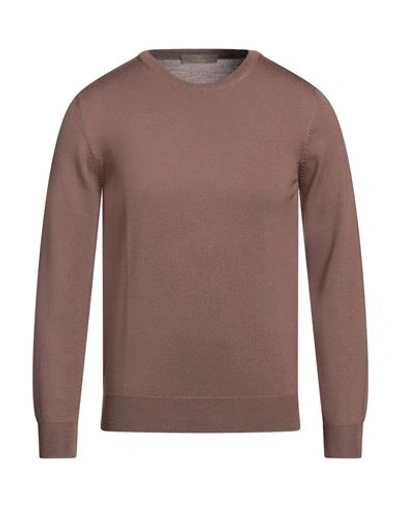 Cruciani Man Sweater Brown Size 48 Wool In Beige
