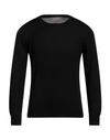 Cruciani Man Sweater Black Size 48 Wool In Black