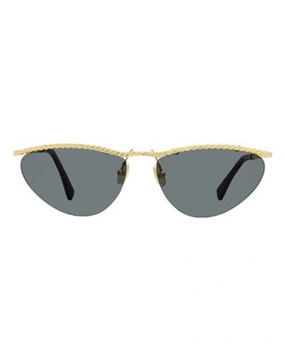 Lanvin Cat Eye Lnv102s Sunglasses Woman Sunglasses Grey Size 60 Metal, Acetate In Gray