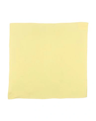 Jil Sander Woman Scarf Yellow Size - Cotton