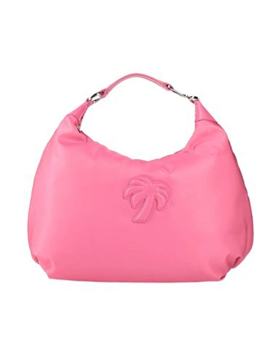 Palm Angels Woman Handbag Pink Size - Polyurethane, Soft Leather