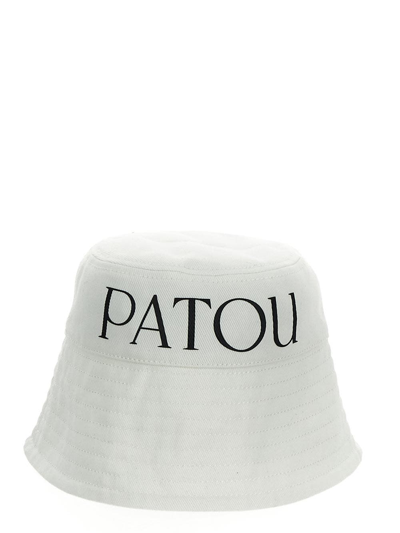 Patou Cotton Bucket Hat In White