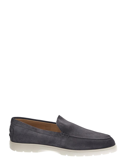 Tod's Slip-on In Suede In Grey