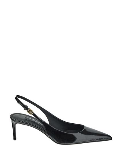 Dolce & Gabbana Slingback Shoe In Black