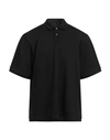 Roberto Collina Man Polo Shirt Black Size 42 Cotton