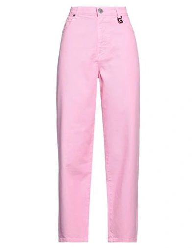 Gaelle Paris Gaëlle Paris Woman Jeans Pink Size 27 Cotton