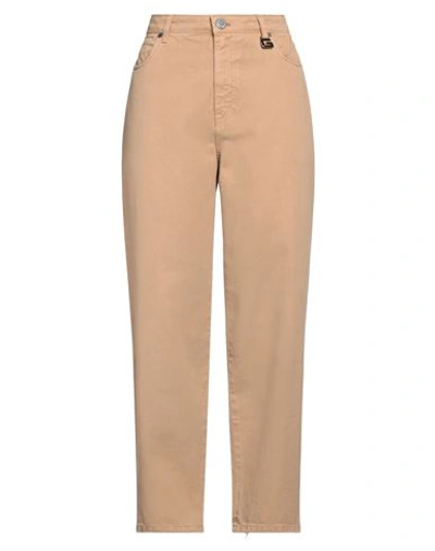 Gaelle Paris Gaëlle Paris Woman Jeans Camel Size 27 Cotton In Beige