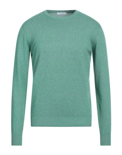 Boglioli Man Sweater Green Size M Cotton, Cashmere, Silk