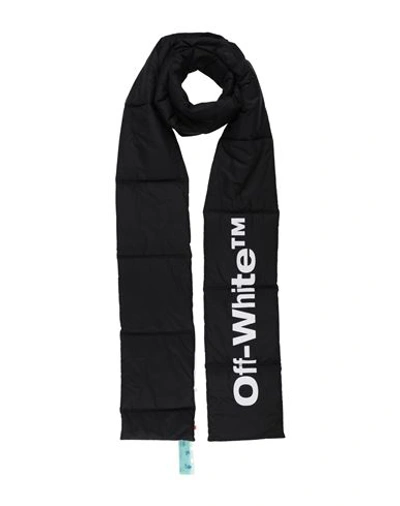 Off-white Woman Scarf Black Size - Polyester In Black
