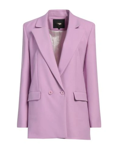 Maje Vilanota Blazer Aus Twill In Purple