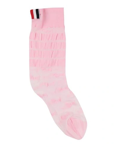Thom Browne Woman Socks & Hosiery Pink Size Onesize Polyamide, Elastane