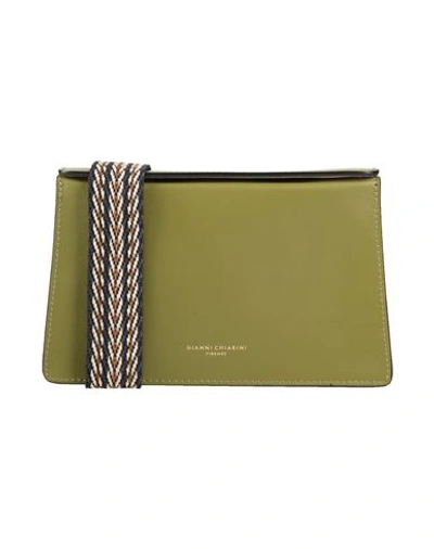 Gianni Chiarini Woman Cross-body Bag Military Green Size - Leather