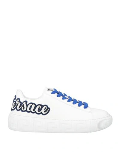 Versace Man Sneakers White Size 11 Leather