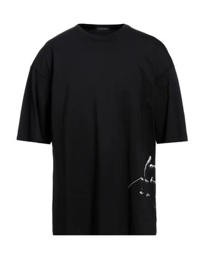 Ann Demeulemeester Man T-shirt Black Size Xl Cotton