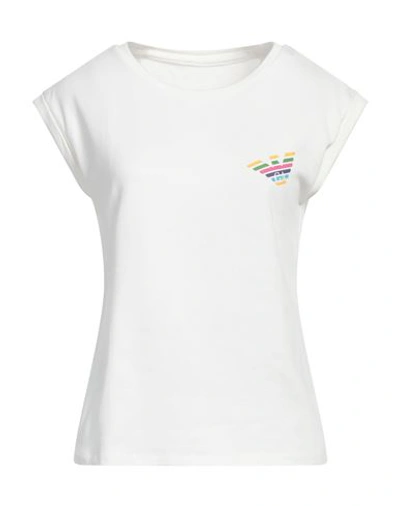 Emporio Armani Woman T-shirt White Size L Cotton