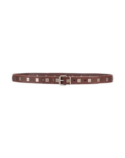 Massimo Alba Woman Belt Brown Size 38 Leather