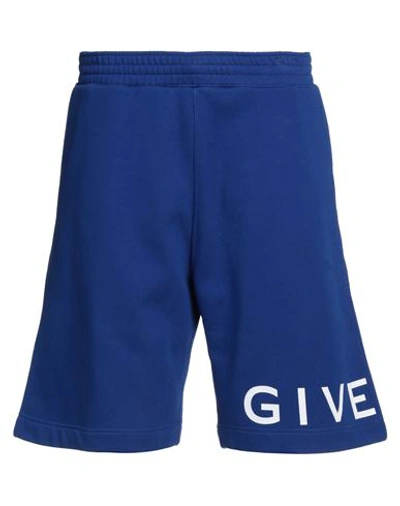 Givenchy Man Shorts & Bermuda Shorts Bright Blue Size L Cotton