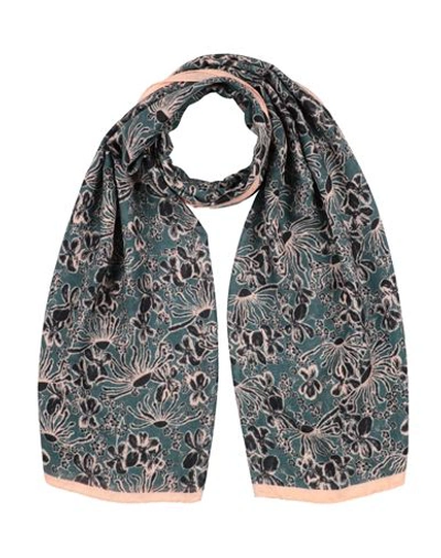Paul Smith Woman Scarf Deep Jade Size - Viscose, Lyocell In Pink