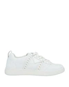 Maje Woman Sneakers White Size 11 Leather In White
