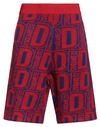 DSQUARED2 DSQUARED2 MAN SHORTS & BERMUDA SHORTS RED SIZE M WOOL, POLYESTER