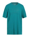 Armani Exchange Man T-shirt Deep Jade Size Xl Cotton In Green