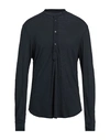 Aspesi Man T-shirt Midnight Blue Size L Linen